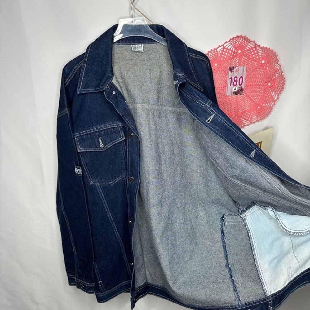 Vintage Culture Denim Jacket Jacket Size 3XL 100% Cotton - Picture 7 of 9